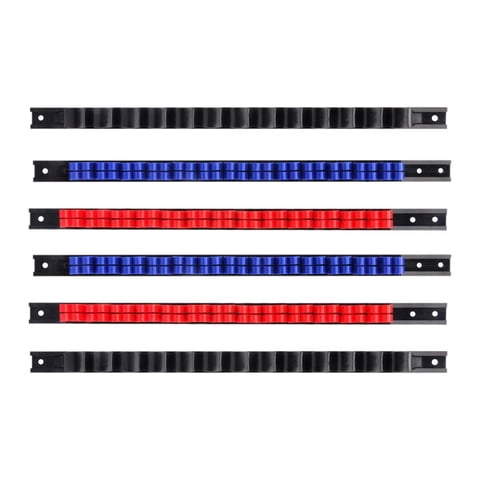 Ioensy - Organizador De Herramientas Con Llave Inglesa, Destornillador Y Estante De Montaje En Pared, Soporte Resistente Para Herramientas, 6 Piezas