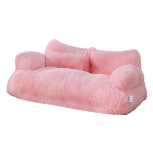 Ioensy - Sofá Para Mascotas, Antideslizante, Cómodo, Perrera Para Cachorros, Sofá Para Gatos De Interior, Color Rosa