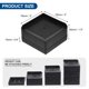 thumbnail image 2 of Uxcell Elevadores de Muebles de 1.5 Pulgadas Elevadores de Cama Cuadrados Ajustables Apilables para Sofá, Negro Paquete de 4, 2 of 7
