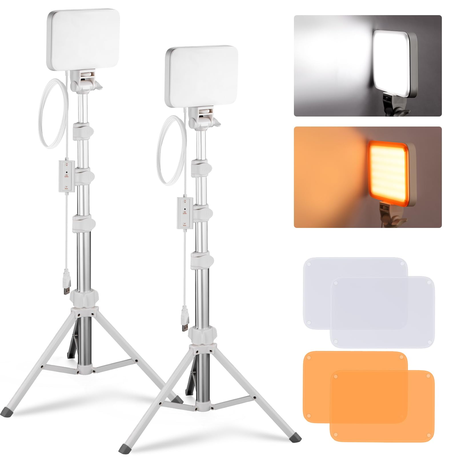 Kit De Iluminación Led Para Paneles De Luz De Vídeo Neewer Basics, Paquete De 2