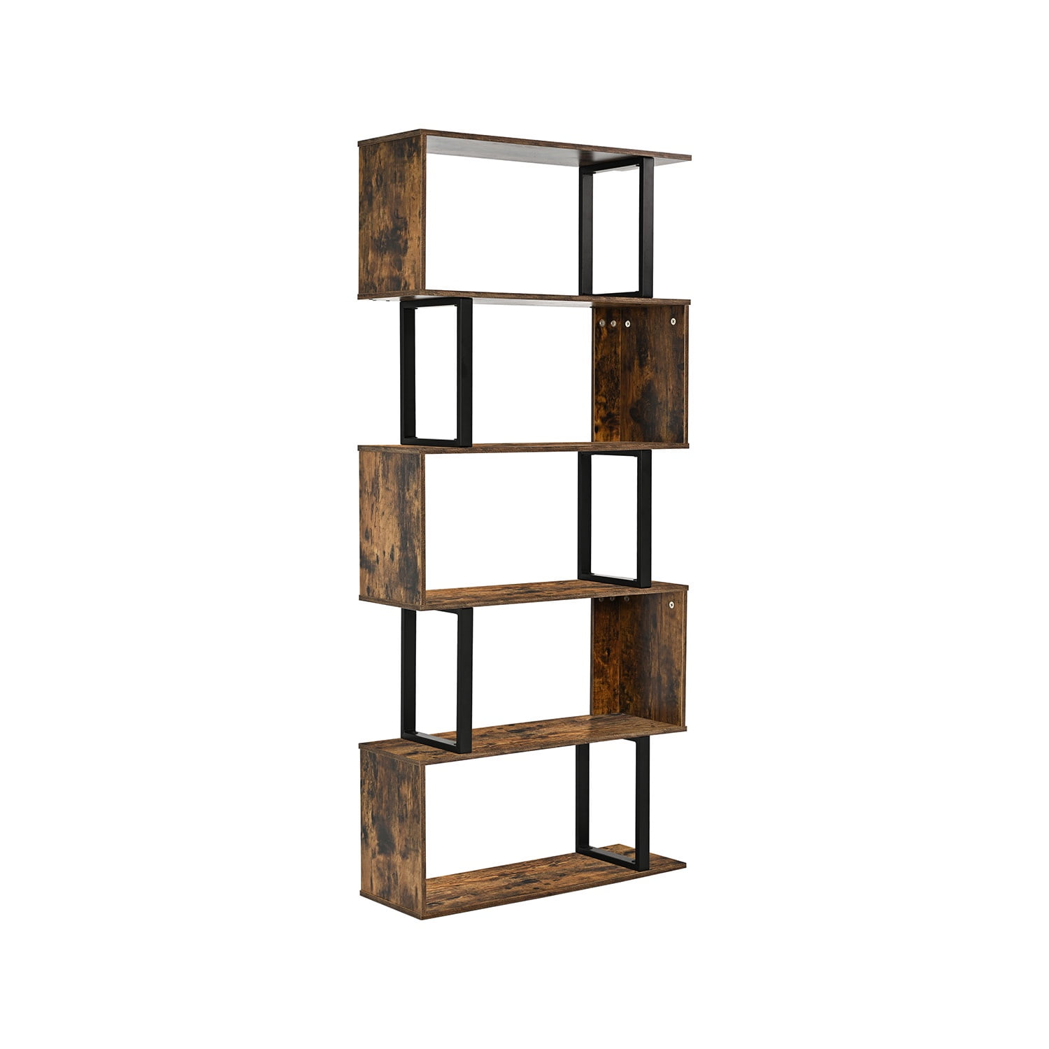 Librero Biblioteca Book 5 Relan Estilo Industrial Simil Madera
