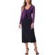 thumbnail image 2 of INSPIRE CHIC Bolero de Malla con Volantes de Manga Larga Casual para Mujer con Lazo S Púrpura, 2 of 6