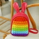 thumbnail image 1 of Pop Its Children Silicone PU Cute Rabbit Ears Backpacks New Princess Girls Lovely Fashion Small School Bags Hot, 1 of 3