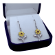 thumbnail image 1 of Aros De Girasol En Plata De Ley 925 Certificada Regalo Mujer, 1 of 3