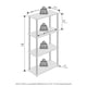 thumbnail image 2 of Librería Bookshelf Furinno Turn-N-Tube de 4 niveles, roble Sonoma y blanco, 2 of 6
