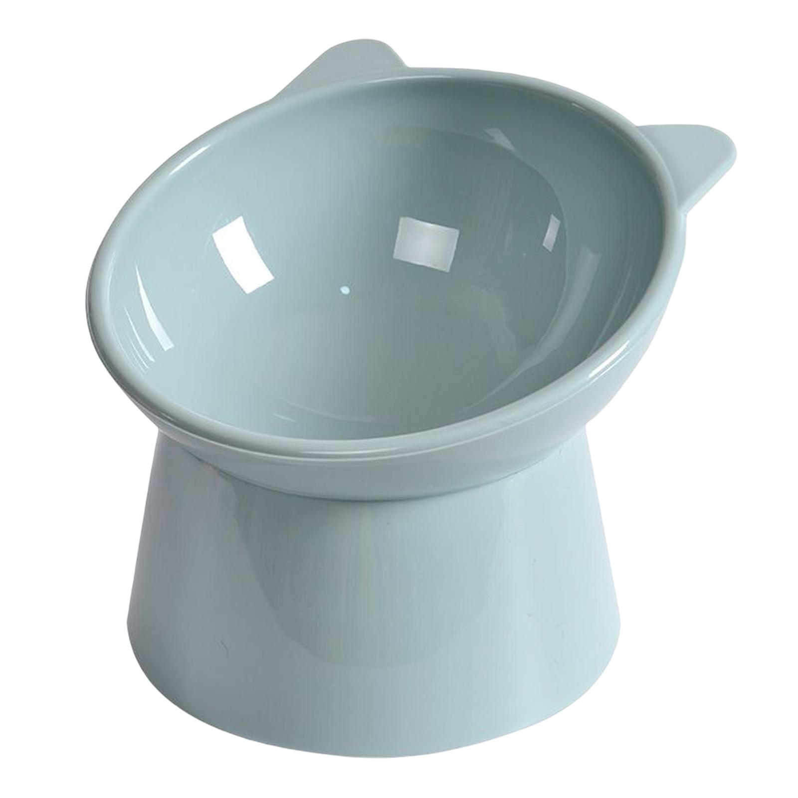 Magideal - Cuenco Para Gatos, Soporte Inclinado De 45 Degree, Protector De Cuello Antideslizante, Plástico Para Gatitos De Viaje, Carga De Alimentación Del Cue , Gris Opción 5