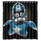 thumbnail image 1 of Cortina de ducha de Capitán América de Star Wars, juego de cortina de baño con ganchos, tamaño 66 x 72 pulgadas, 1 of 3