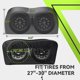 thumbnail image 3 of RVMATE RV Tire Covers, cubiertas para ruedas de eje doble, paquete de 2, para ruedas de 27 a 30 pulgadas, 3 of 3