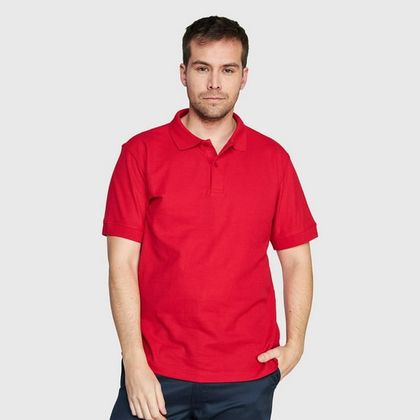 Polera Pique Tc Mc Hombre rosa XXL