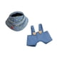 thumbnail image 3 of Ropa Para Muñecas De Peluche De 17 Cm, Mono Vaquero Para Muñecas Con Sombrero, Accesorios Para Fotos Hechos A Mano, Dibujos Animados, 3 of 3