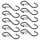 thumbnail image 4 of 10x Ganchos En Forma De S Perchas Colgantes Multifuncionales Para Utensilios De Cocina Sartenes Bolsas Negro, 4 of 5