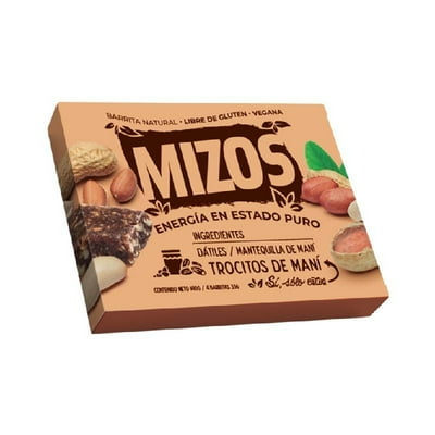 Barrita Natural Sabor Maní 140 G Mizos
