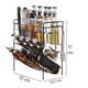 thumbnail image 5 of Organizador De Especias Condimentos Botellas Rack Especiero 3 Niveles Negro, 5 of 5