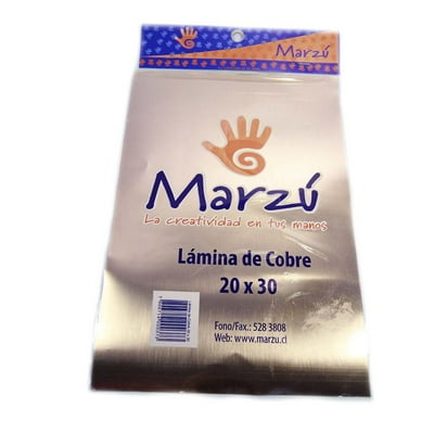 Lámina De Cobre 20X30 Marzú