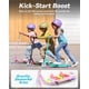 thumbnail image 4 of Patinete eléctrico Gyroor KS2 para niños con luces LED de 5 MPH, color rosa, 4 of 7