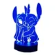 thumbnail image 1 of Lampara Ilusion 3d Stitch Y Angel De 7 Colores Base Touch, 1 of 9