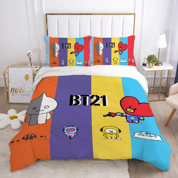 x869 Bed SheetsBear Cover Comforter Bedding Sets Bedding Set Duvet b-bt- Cover Comforter Sets Quilt Pillowcase Quilt cartoon 3-Piece Bedding Set (1 Duvet Cover + 2 Pillow Shams) nj869