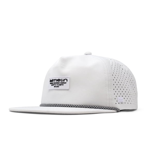 Gorra melin Coronado Brick Hydro blanca resistente al agua
