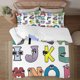thumbnail image 2 of Alphabet Lore Quilts for Queen Bed Bedspreads,Soft Bed Quilt Lightweight Bedspread,Quilted Coverlet 3 Piece Bed Sheets, 2 of 5