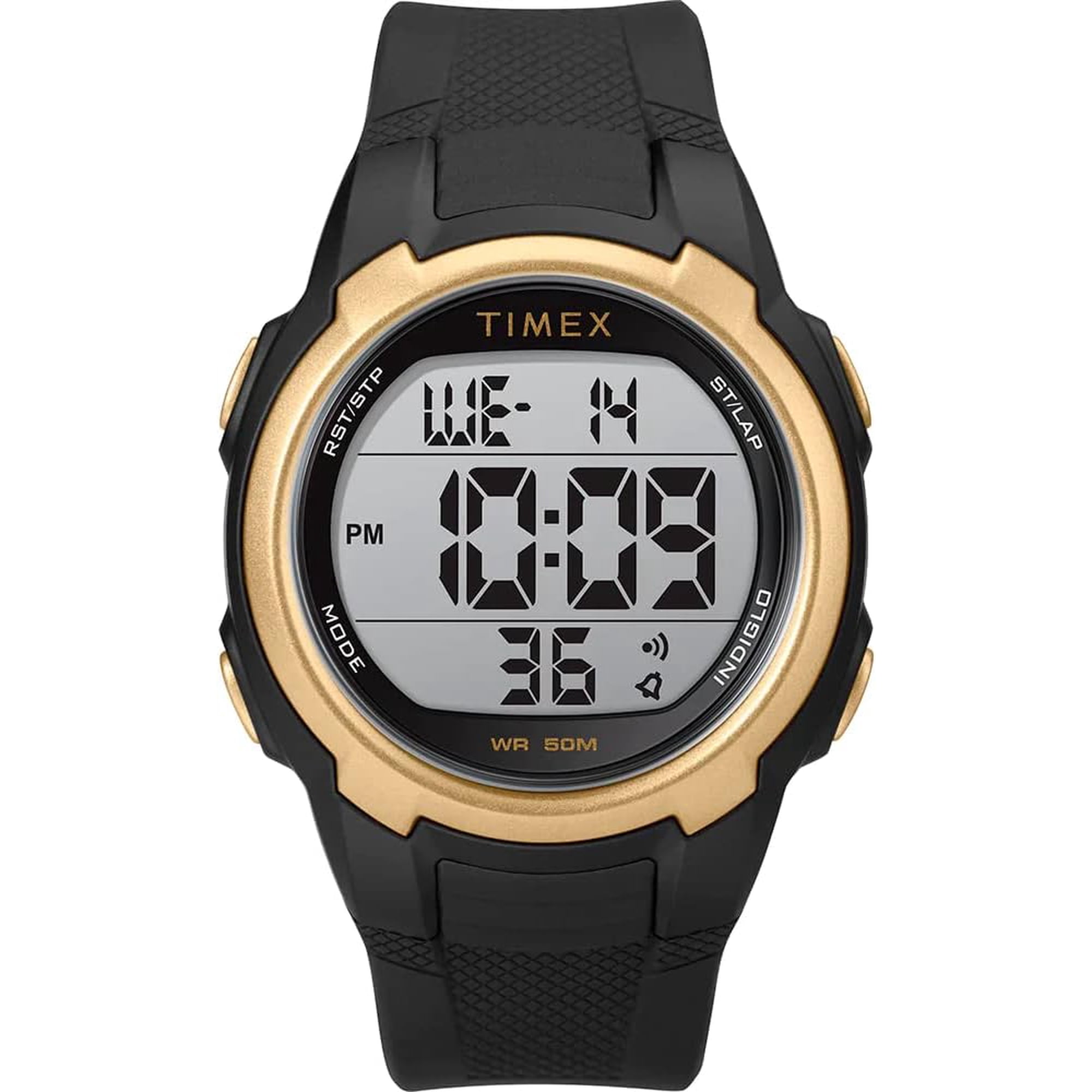Reloj Digital Timex Sport T100 Negro/oro Unisex