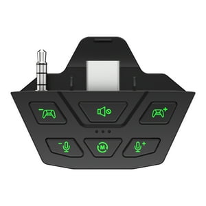 Genérico - Adaptador De Auriculares Compatible Con El Mando Xbox One/Series X/S Con Ajuste De Balance De Audio Y Micrófono Para Auriculares De Juego-Negro