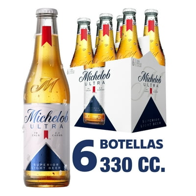Cerveza Tradicional Superior Light Beer 3.5° Pack 6 Botella 6 Un Michelob Ultra