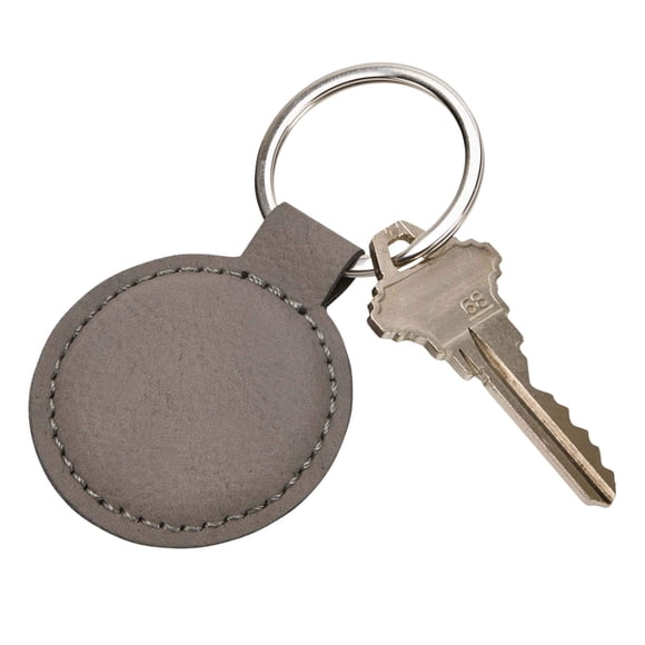 Llavero Creative Gifts International de piel sintética gris