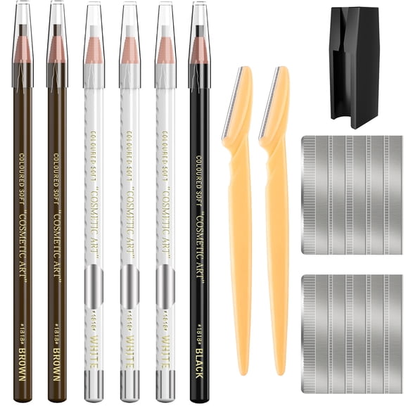 Set de lápices para cejas impermeables KAIQIKAIXI, 19 piezas