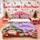 thumbnail image 1 of 3pcs Christmas Greeting Card Theme Bedding Set | Duvet Cover and 2 Pillowcases All Season, 1 of 5