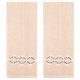 thumbnail image 1 of REGALWOVEN Toallas de Mano Bordadas con Patrón de Lazo Decorativo Juego de Toallas de Algodón Absorbente Suave para Baño Rosa 2 Piezas, 1 of 5
