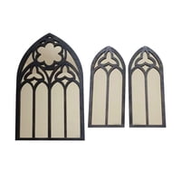 Magideal - 3 Espejos De Pared Góticos, Espejos Pequeños, Espejos Decorativos De Pared, Espejos De Pared Arqueados Para Baño, Sala De Estar, Decoración Del Hogar , Dorado