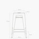 thumbnail image 4 of Taburete Medio 66 Tolix Asiento Metal Metal, 4 of 4