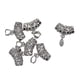 thumbnail image 4 of 6 Uds Hoja Pellizco Fianzas Cadena Chapada En Platino Soporte DIY Accesorios De Joyería, 4 of 5