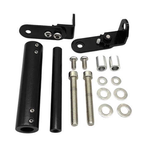 Ioensy - Soporte De Montaje De Navegación Para Motocicleta Piezas De Repuesto Accesorios Ajustables Negro
