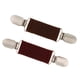 thumbnail image 5 of Cárdigan Elegante Suéter Clips Cincha Blusa Camisa Cuello Clip Marrón + Rojo, 5 of 6