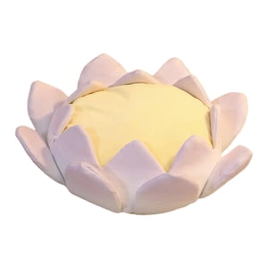 Bothyi - Cojín De Loto De Felpa Suave Para Mujer, Trono De Loto Para Salón, Yoga, Morado S