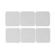 thumbnail image 5 of Pegatinas de pared autoadhesivas cuadradas de 6 piezas Calcomanía # 1 14x14cm Plata, 5 of 5