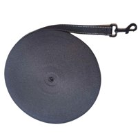 Ioensy - Heavy Duty Dog Leash Cuerda De Tracción Jugar Correr Entrenamiento Beach Yard Black 10Mx2Cm