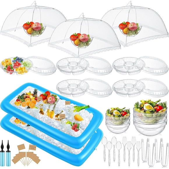 FillTouch 128-Piece Inflatable Food Cooler Buffet Set