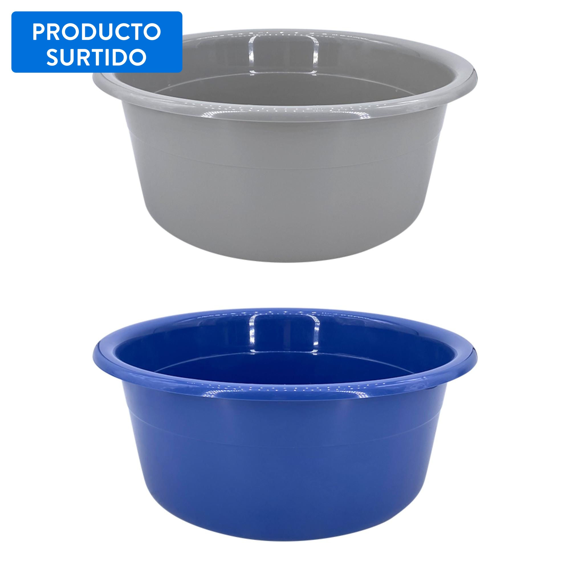 Haus - Cesta Plastica Multiuso 43.5X43.5X17, Color Surtido 1 Un