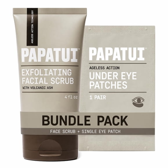 Kit de exfoliante facial PAPATUI con ceniza volcánica y péptidos