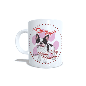 Arumistorechile - Tazon Taza Colección Razas Mascotas Bulldog Frances