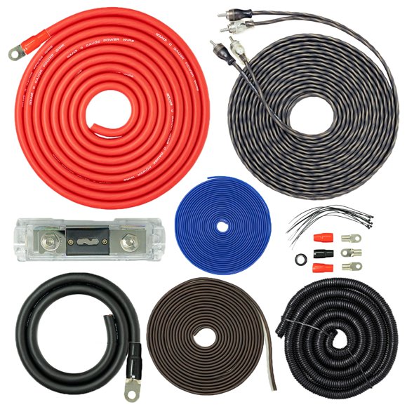 Cables de cableado de instalación del amplificador SoundBox PCK0 calibre 0