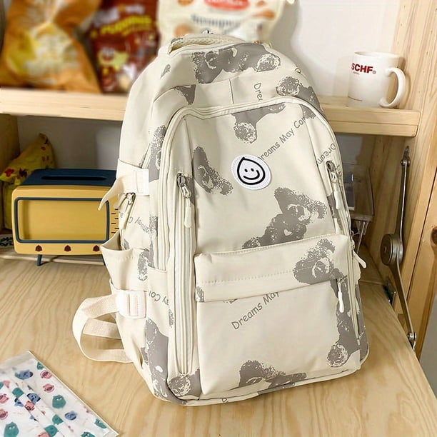 Stylish & Spacious Student Backpack - Perfect for High School & Junior High Students of Both Genders!