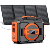 Generador Portátil Con Energía Solar Apowking De 300 W Con Energía Solar De 40 W