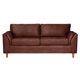 thumbnail image 1 of Sofa Cuero Milan 3 Cuerpos Café Moro, 1 of 4