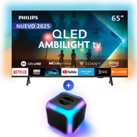 Philips - Qled Ambilight Tv 65Pud8250 + Bt Speaker Tax2707