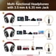 thumbnail image 4 of Auriculares OneOdio Hi-Res Studio Monitor & Mixing DJ Red, 4 of 8