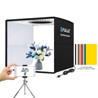 Caja De Luz Puluz Pequeña Portátil Plegable Con Led Para Estudio Fotográfico