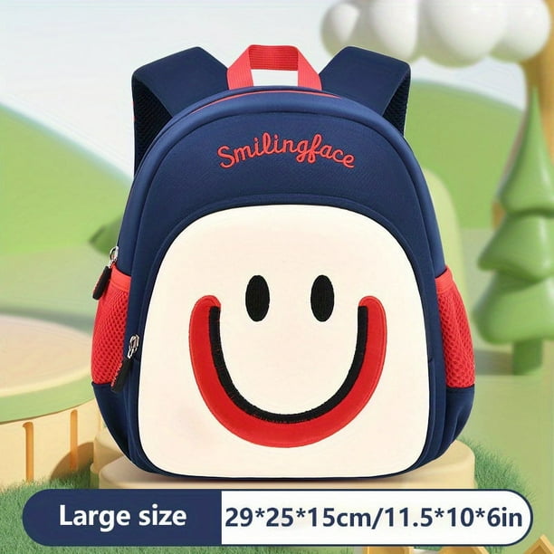 Kindergarten Elementary School Cartoon Schoolbag Boys Girls Cute BackpackLarge Capacity Lightweight Schoolbag Anti-lost Schoolbag School Season Gift